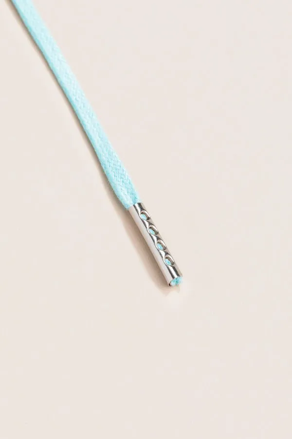 Pastel Blue | Round Waxed Shoelaces