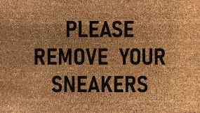 Please Remove Your Sneakers Doormat