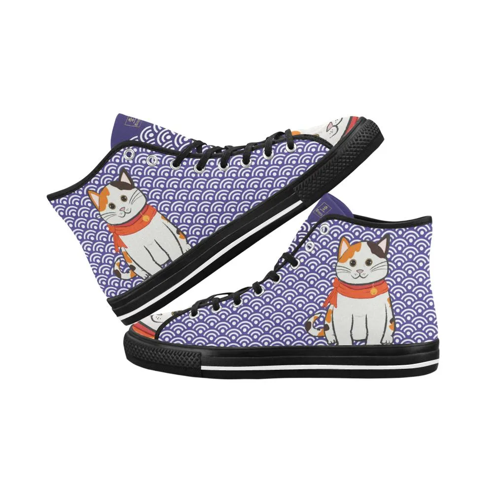 "Manekiko" - Beckoning Cat Equil High Tops - Womens