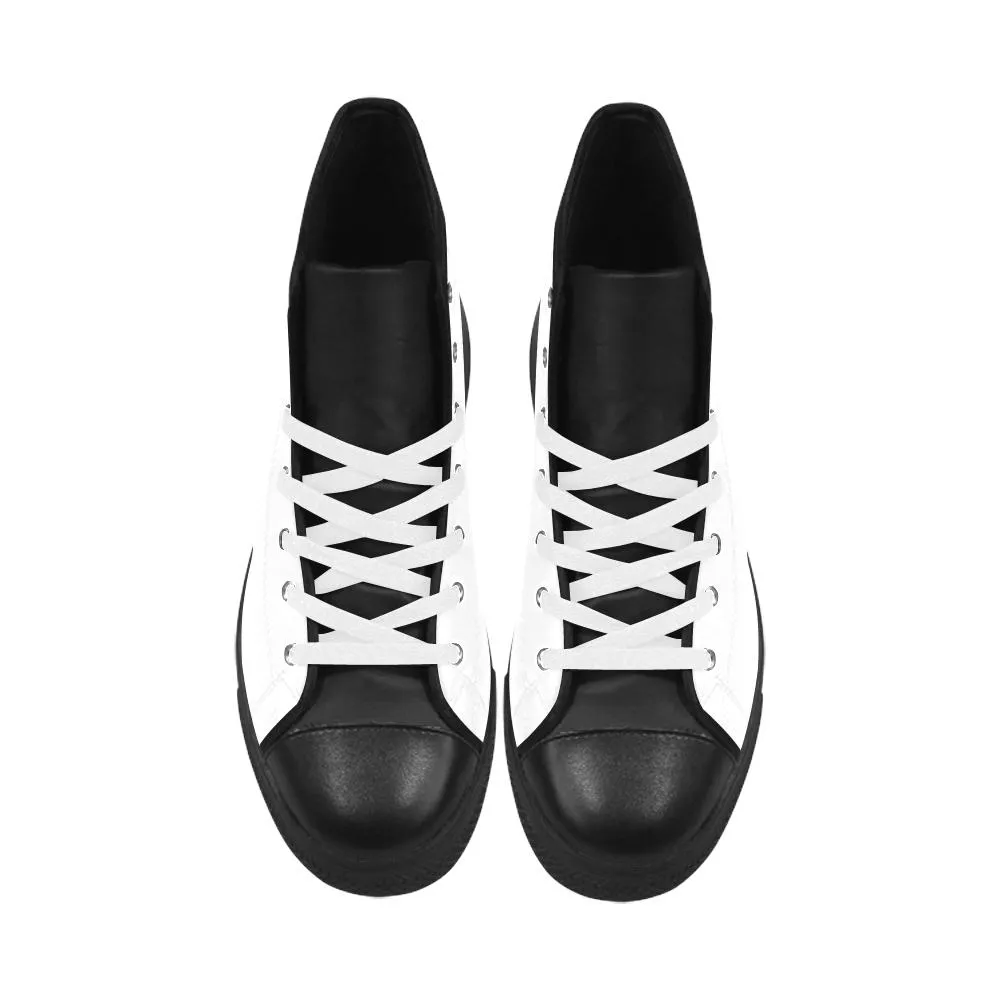 "Sakura" Kanji Leather High Top Shoes - Womens