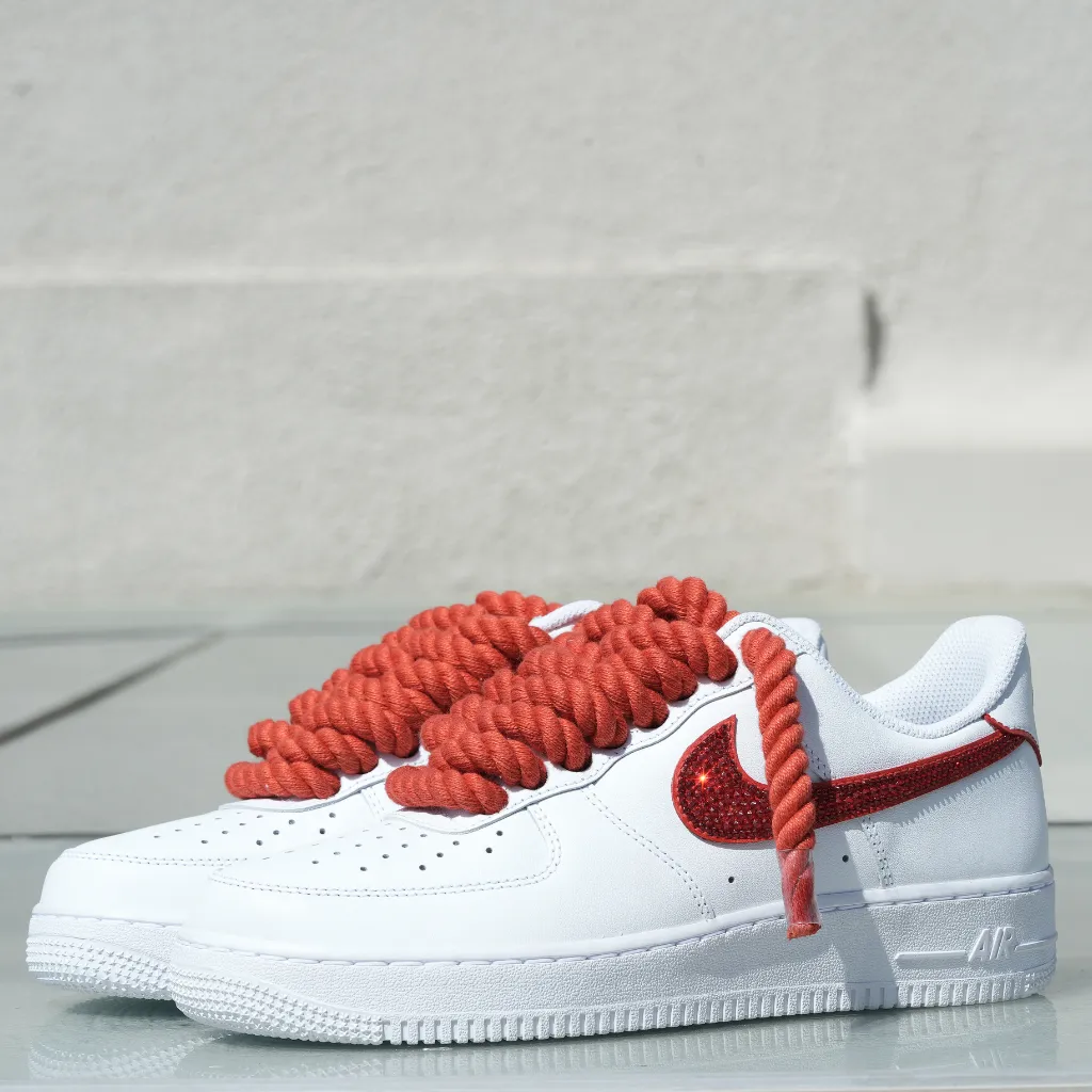 RED CRYSTAL SWOOSH AF1 V2RL