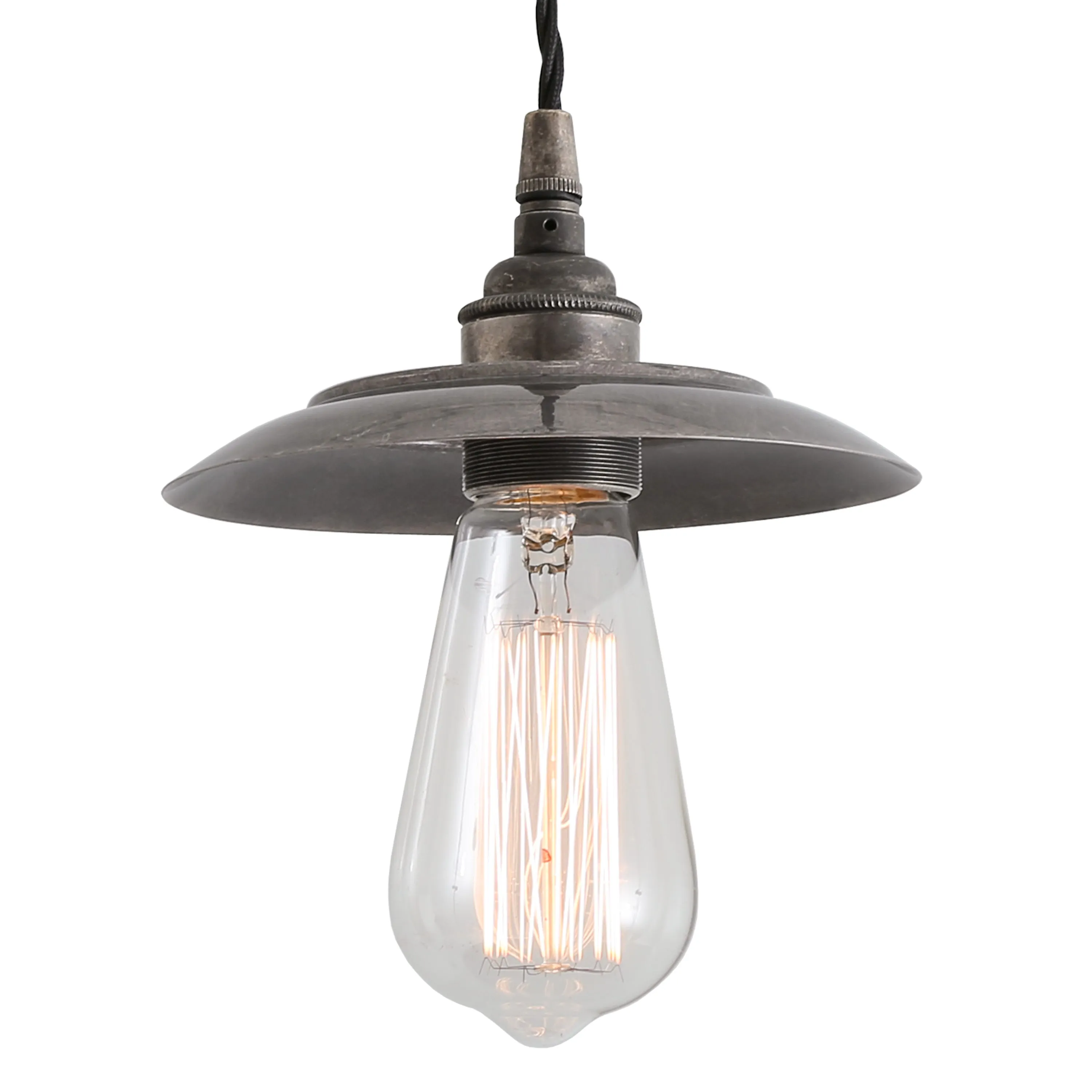 Reznor Industrial Brass Pendant Light