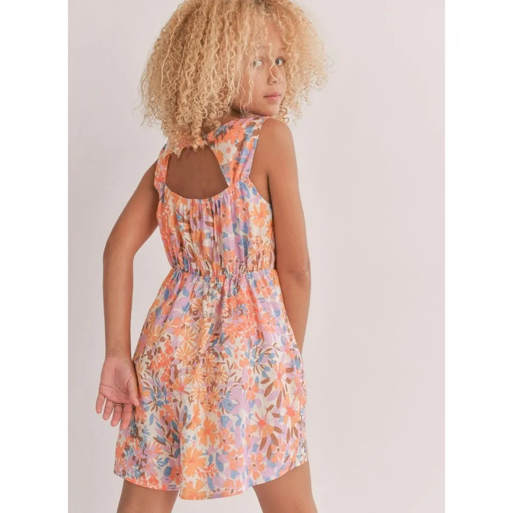 Sadie & Sage Tween Moonscapes Back Cutout Romper