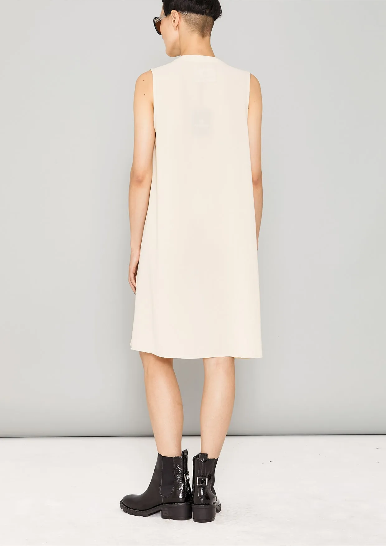 SHIRT/DRESS SLEEVELESS - creme