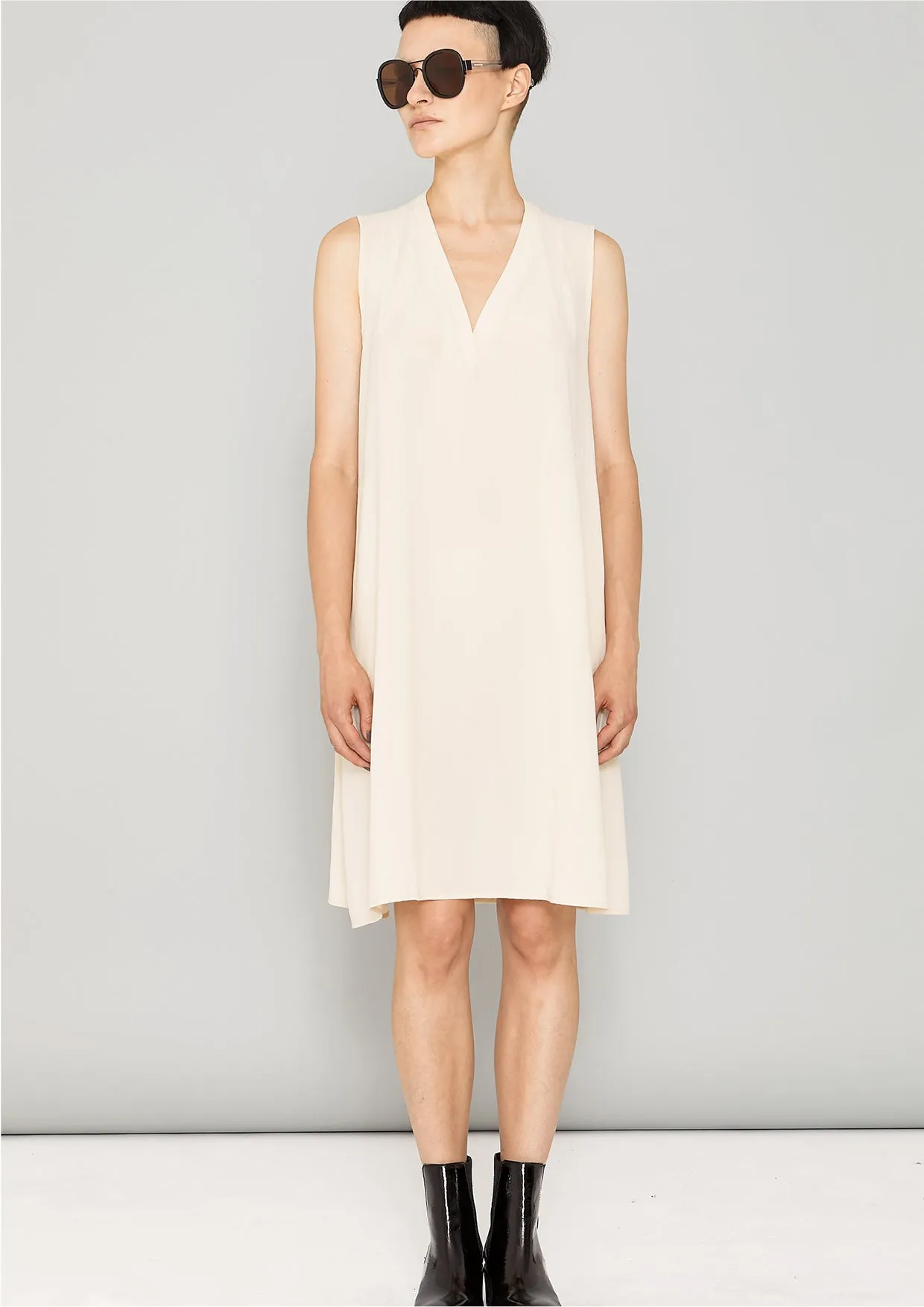 SHIRT/DRESS SLEEVELESS - creme