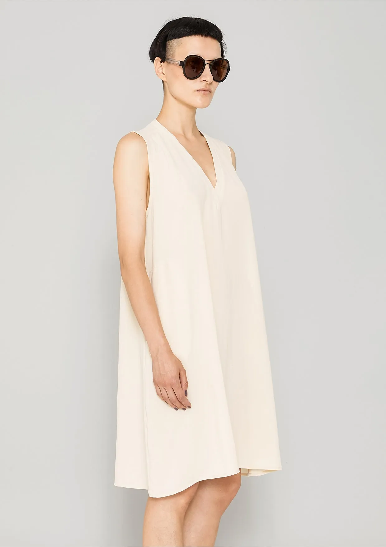 SHIRT/DRESS SLEEVELESS - creme