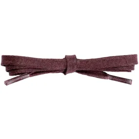 Spool - Waxed Cotton 1/4" Flat Dress- Burgundy (100 yards) Shoelaces