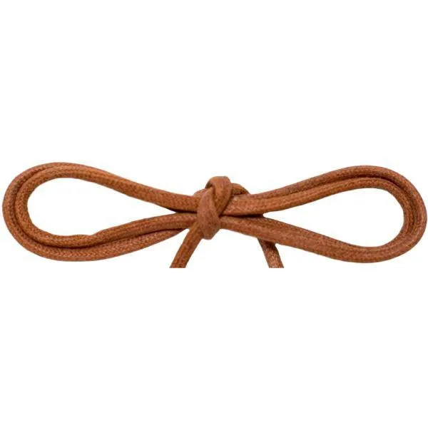 Spool - Waxed Cotton Thin Round Dress - Cognac 1/8" (144 yards) Shoelaces