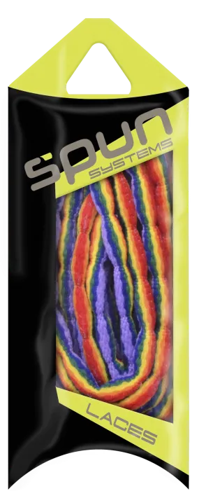 Spun™ Bubble ShoeLaces - Rainbow Multi