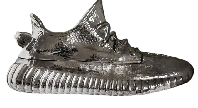 SS001 Pewter Yeezy Shoe Sculpture by Ceeze