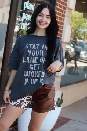 Stay In Your Lane Oversized Tee