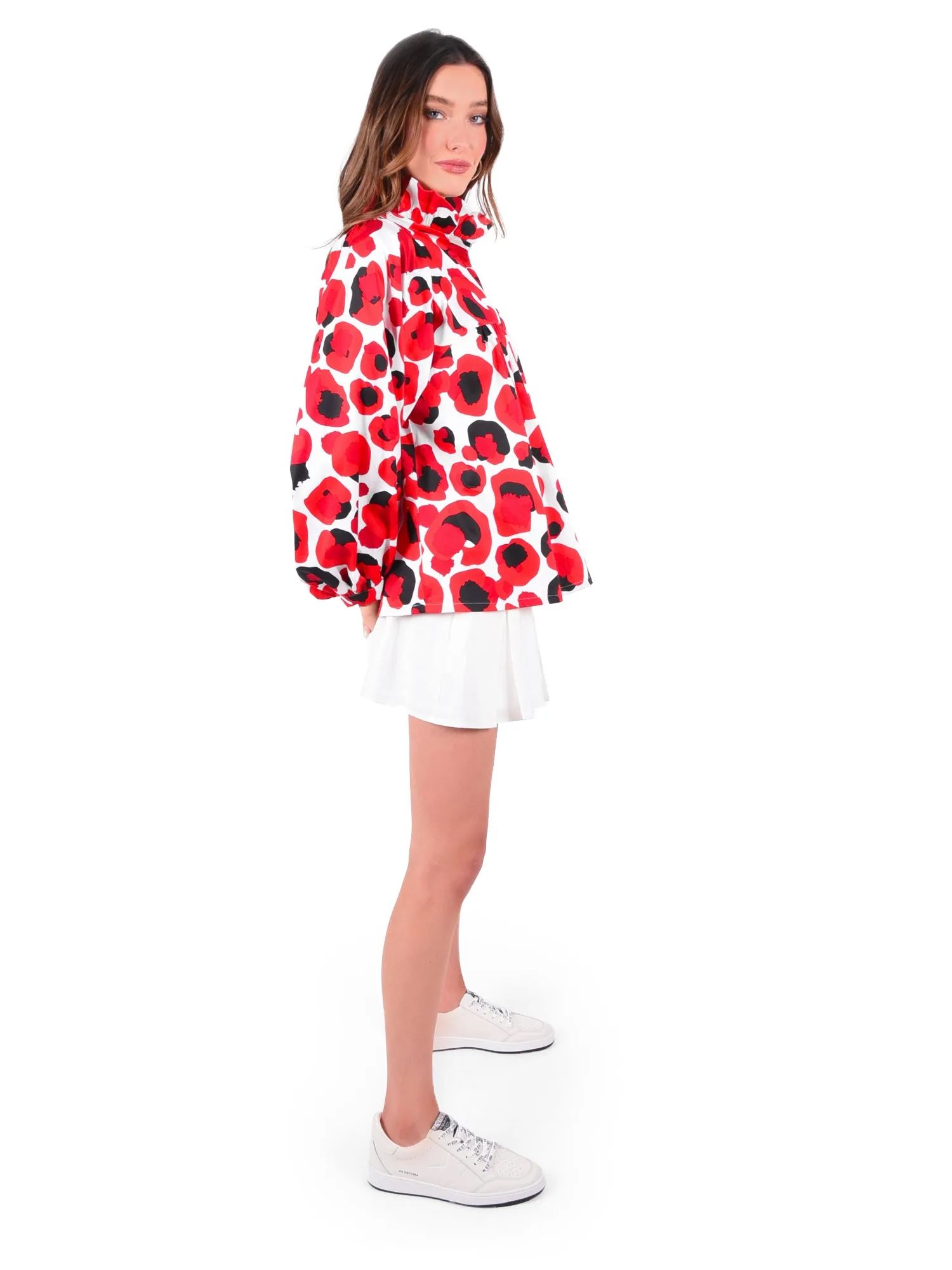 Stella Top - Red Collegiate Cheetah