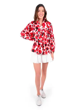 Stella Top - Red Collegiate Cheetah