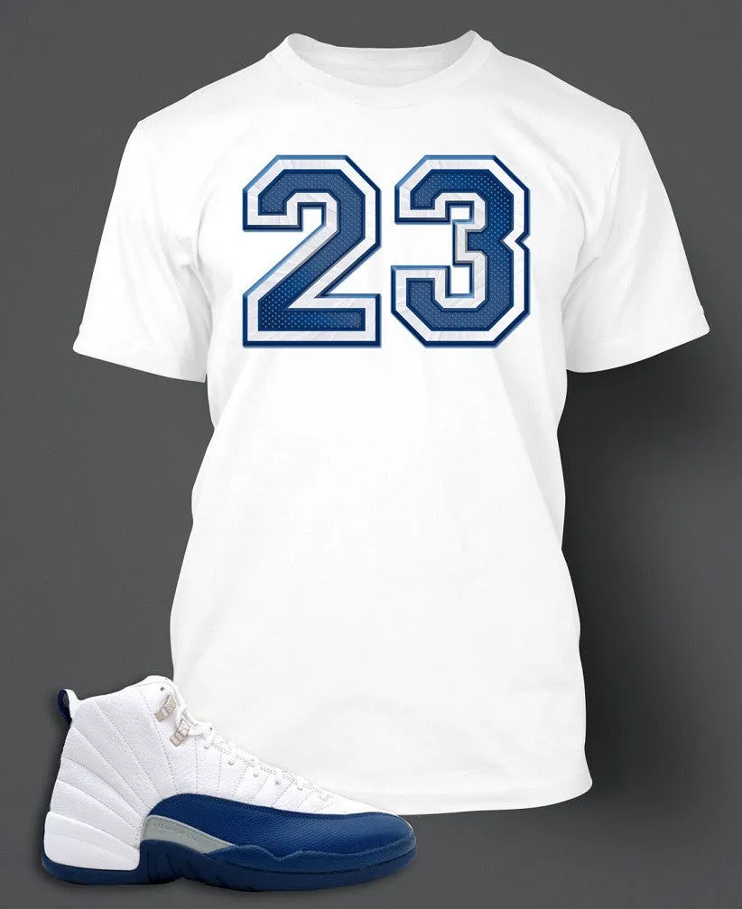 T Shirt To Match Retro Air Jordan 12 French Blue Shoe