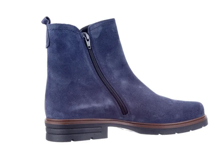 Tanner Blue Ankle Boots