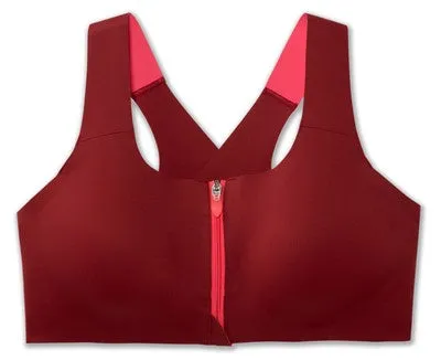 W Brooks Dare Zip Run Bra