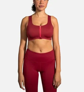 W Brooks Dare Zip Run Bra