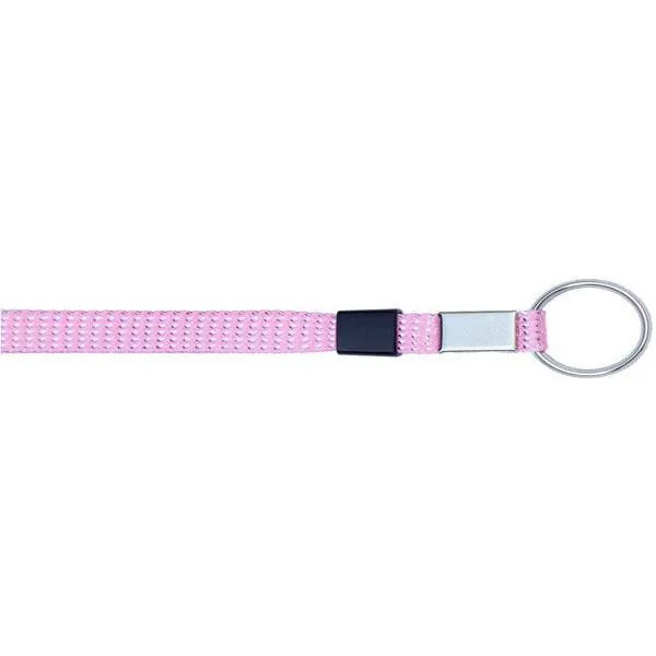 Wholesale Key Ring Glitter 3/8" - Light Pink (12 Pack)