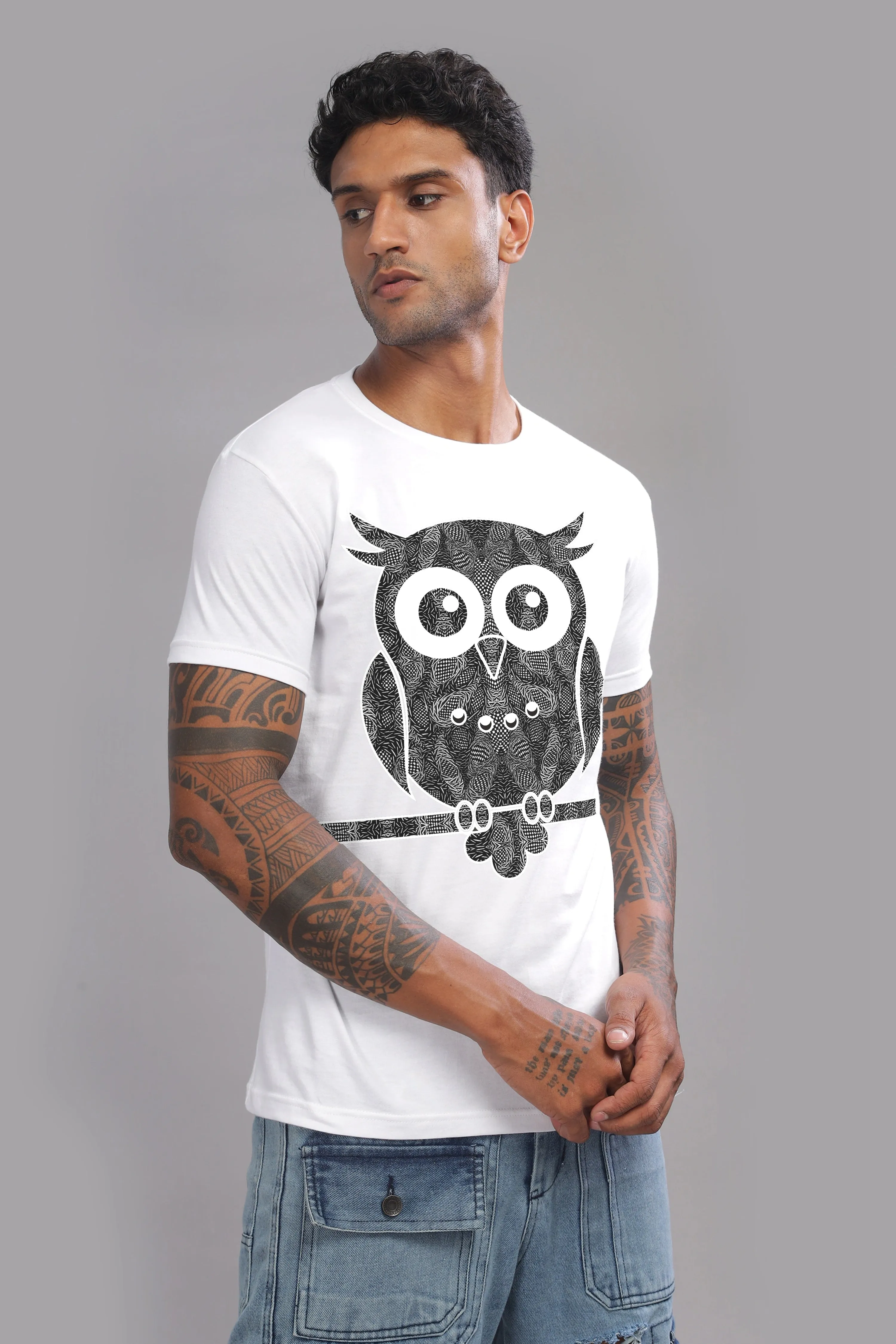 Whootzle - 100% Cotton Crewneck Half Sleeve Unisex T-Shirt