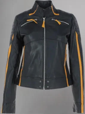 Women's  Leather Biker Jacket