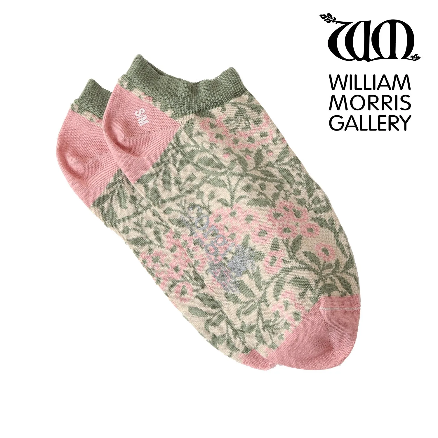 Women's William Morris Daisy Cotton Trainer Socks