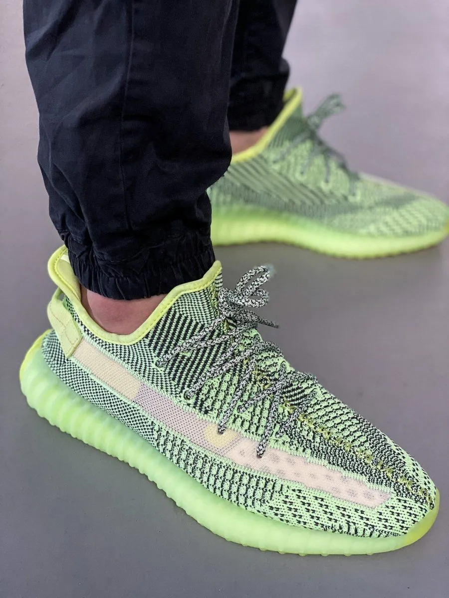 Yeezy Laces 3M Reflective Rope Laces V2 - Glow in the Dark Green Laces for Yeezy Boost 350 V2 Yeezreel