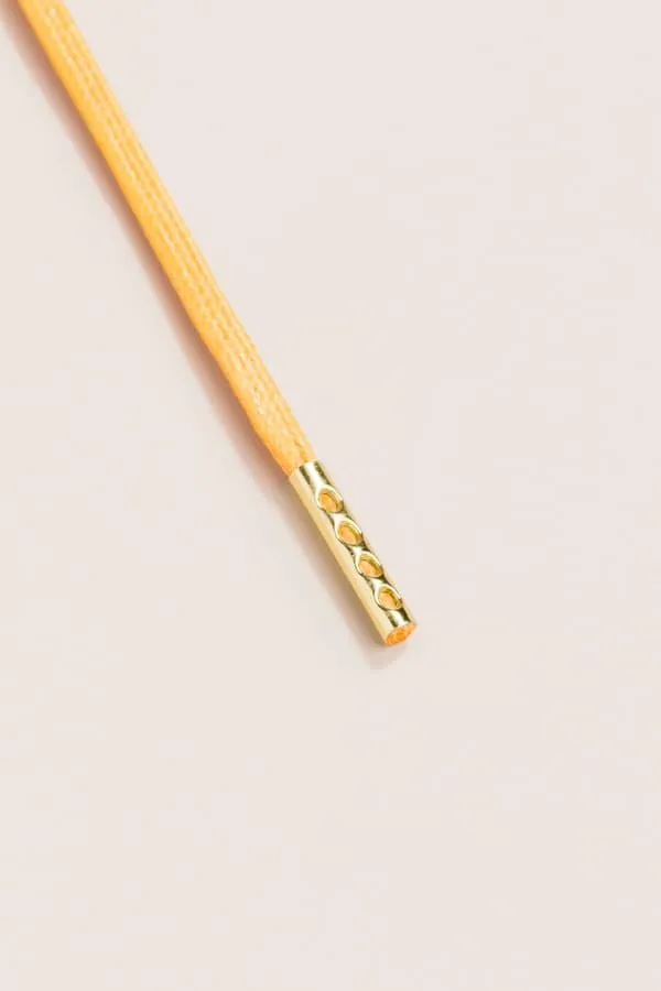 Yellow | Round Waxed Shoelaces